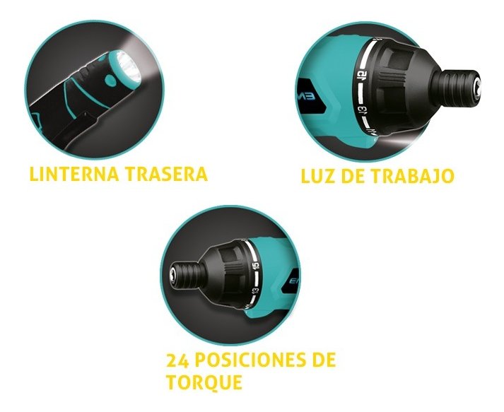 Atornillador Recargable 3.6v Litio-ion Energy Sd36l/1 Mara - Imagen 3
