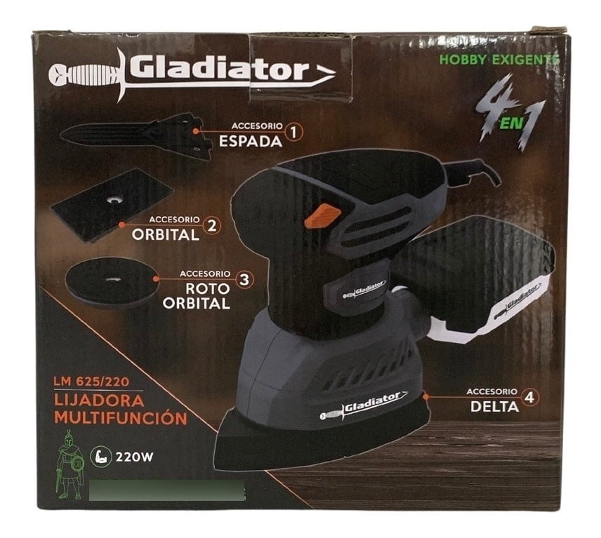 Lijadora Orbital Multifunción 4 En 1 Gladiator Lm625/220 - Imagen 5