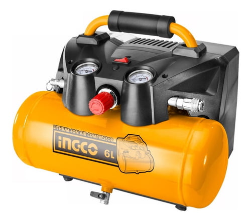 Compresor 6lt Inalambrico 20v Ingco Cacli2003 Mara + Regalo - Imagen 3