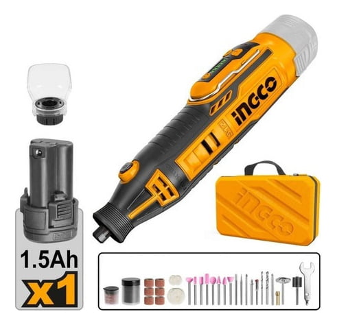 Mini Torno A Bateria 12v Incluida Cmgli12011 Ingco + Regalo! - Imagen 3