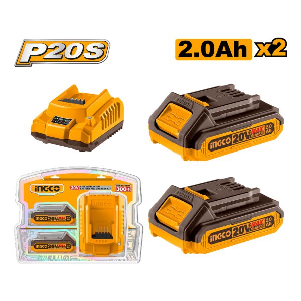 Sopladora 20v Con 2 Bateria Y Cargador Ingco Cabli203235 - Imagen 2