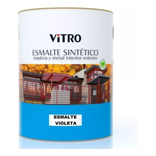 4lts Pintura Esmalte Sintético Brillante Vitro 26 Colores - Imagen 49