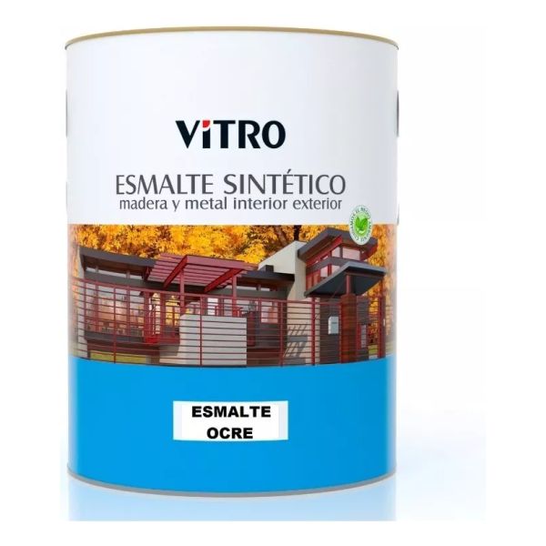 4lts Pintura Esmalte Sintético Brillante Vitro 26 Colores - Imagen 39