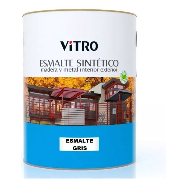 4lts Pintura Esmalte Sintético Brillante Vitro 26 Colores - Imagen 20