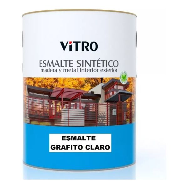 4lts Pintura Esmalte Sintético Brillante Vitro 26 Colores - Imagen 24