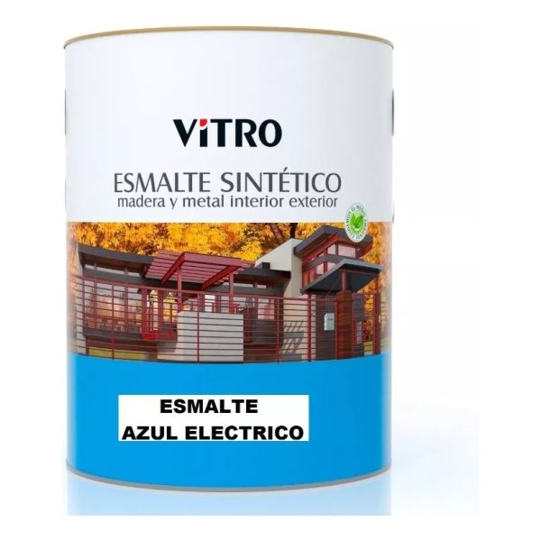 4lts Pintura Esmalte Sintético Brillante Vitro 26 Colores - Imagen 9