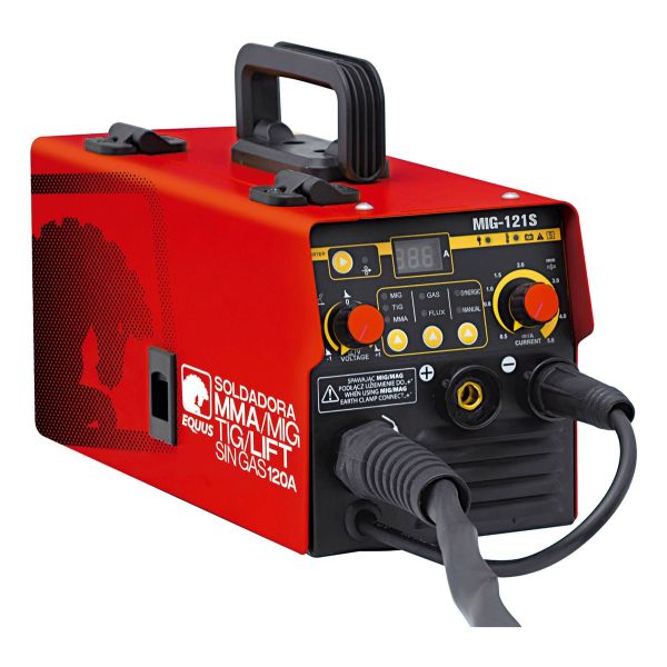Soldadora Equus Flux Mig Con Y Sin Gas/mma/tig Lift 120 Amp