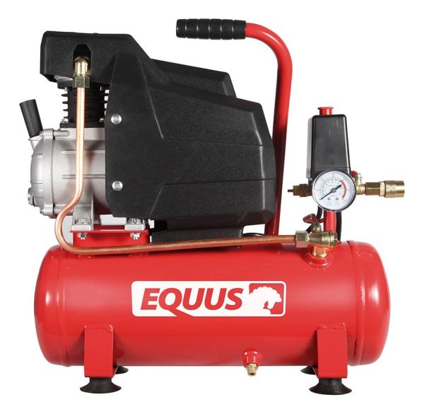 Compresor Equus 1.5hp 10 Litros Premium Da0500109 Smf Color Rojo - Imagen 2