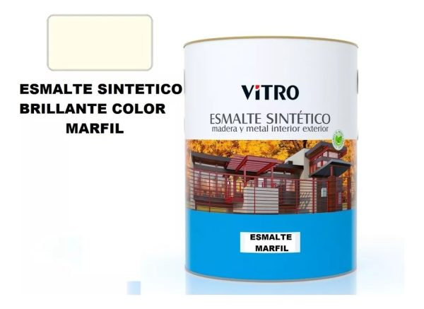 4lts Pintura Esmalte Sintetico Brillante Vitro 26 Colores - Imagen 16