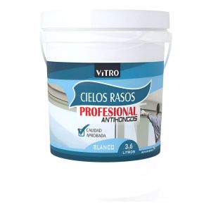 Pintura Látex Antihongos Para Cielos Rasos Vitro 18 Litros