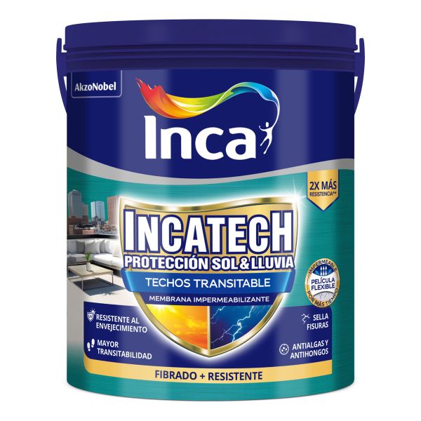 Incatech Fibrado Membrana Líquida Impermeabilizante Inca 20k