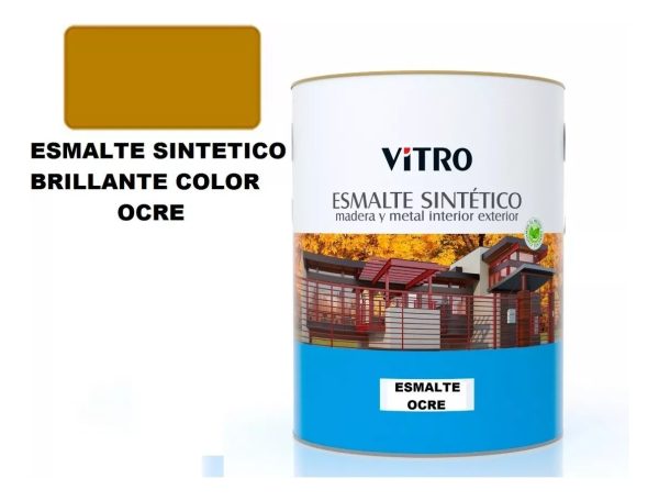 4lts Pintura Esmalte Sintetico Brillante Vitro 26 Colores - Imagen 42