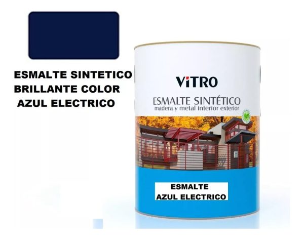 4lts Pintura Esmalte Sintetico Brillante Vitro 26 Colores - Imagen 10