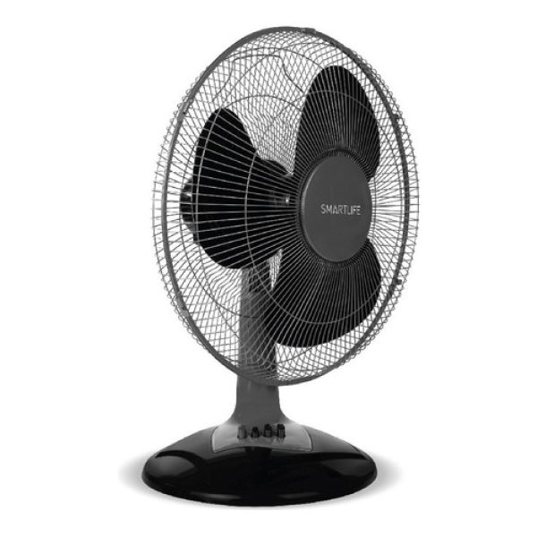 Ventilador De Mesa Smartlife 40cm 3vel 50w Con Oscilación Estructura Negro Aspas Negro Diámetro 40 Cm - Imagen 2