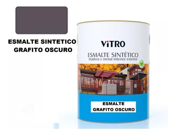 4lts Pintura Esmalte Sintetico Brillante Vitro 26 Colores - Imagen 26