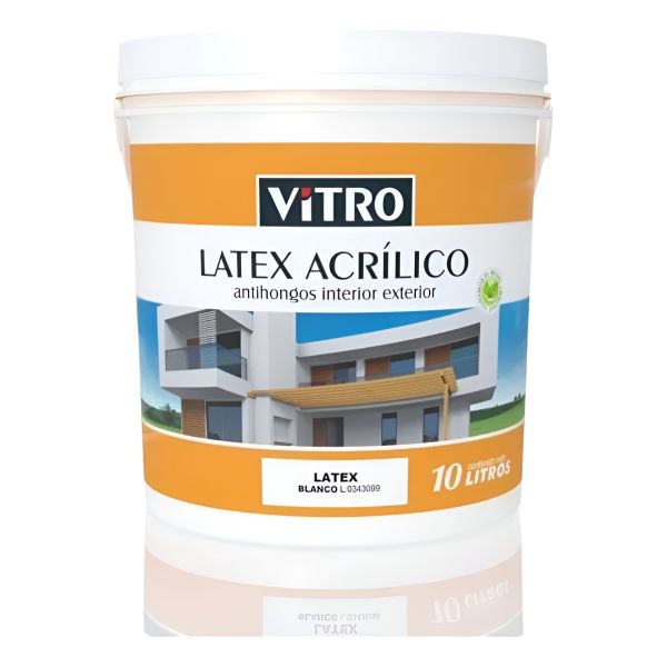 Pintura Antihongos Vitro Latex Acrilico 18l