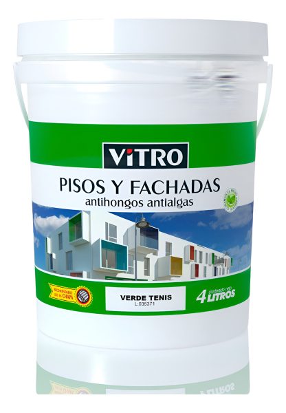 Pintura Para Pisos Vitro 4 Litros Varios Colores - Imagen 2