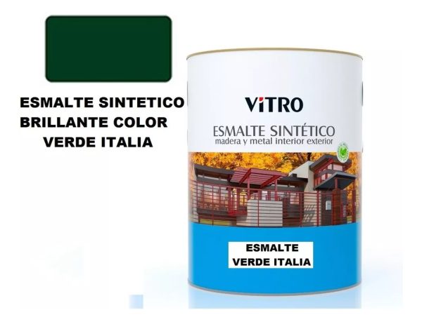 4lts Pintura Esmalte Sintetico Brillante Vitro 26 Colores - Imagen 48