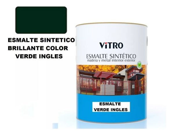 4lts Pintura Esmalte Sintetico Brillante Vitro 26 Colores - Imagen 46