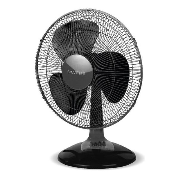Ventilador De Mesa Smartlife 40cm 3vel 50w Con Oscilación Estructura Negro Aspas Negro Diámetro 40 Cm - Imagen 3