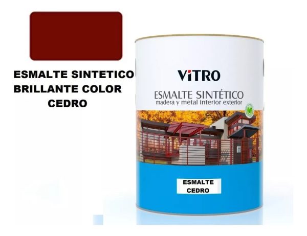4lts Pintura Esmalte Sintetico Brillante Vitro 26 Colores - Imagen 18