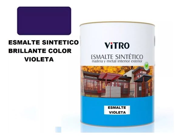 4lts Pintura Esmalte Sintetico Brillante Vitro 26 Colores - Imagen 52