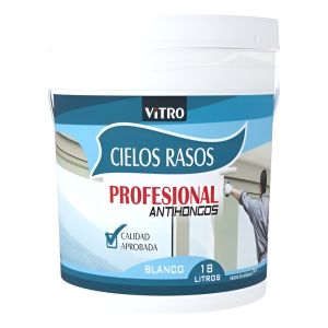 Pintura Látex Antihongos Para Cielos Rasos Vitro 18 Litros