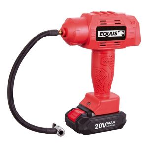 Inflador Compresor Pistola Inalámbrico Equus Equus Color Rojo