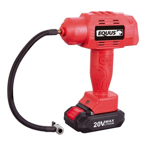 Inflador Compresor Pistola Inalámbrico Equus Equus Color Rojo - Imagen 4