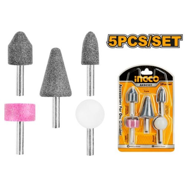 Kit Accesorios Piedras Rotativas Ingco Amoladora Recta Color Gris - Imagen 2