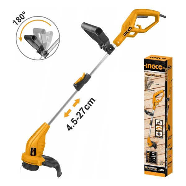 Bordeadora Ingco Telescópica 350w Gt3512 Color Amarillo - Imagen 2