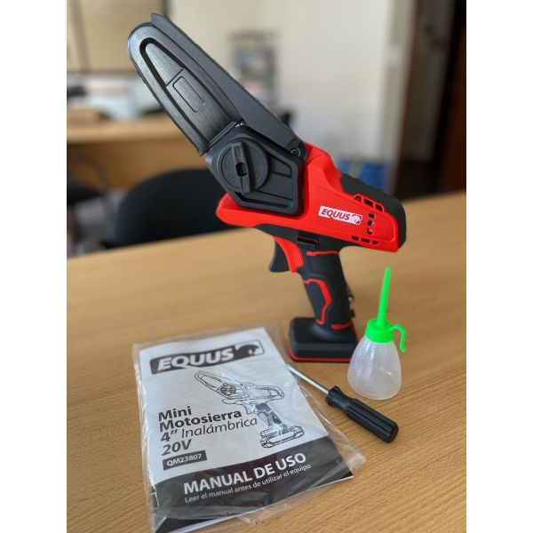 Mini Motosierra Inalámbrica Equus 4 20v Color Rojo - Imagen 3