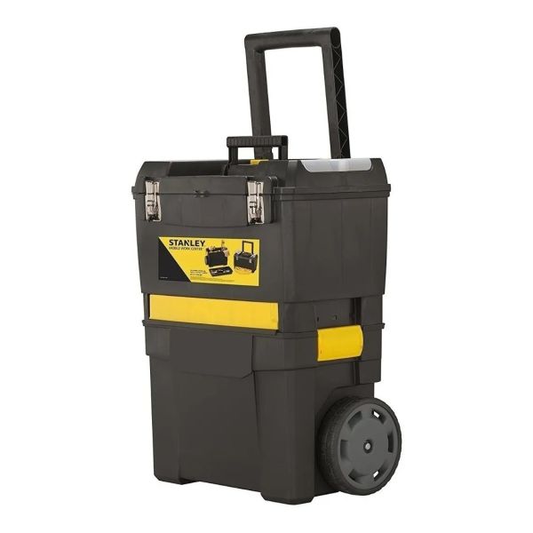 Caja De Herramientas Stanley Stst1-75758 De Plástico Con Ruedas 30cm X 47cm X 62cm Negra Y Amarilla