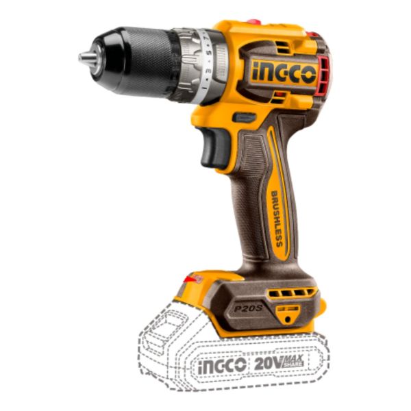 Ingco Atornillador Percutor Sin Bat Sin Cargador Cidli206021 Color Amarillo