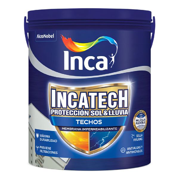 Membrana Liquida Inca Incatech Impermeabilizante 20kg Color Teja