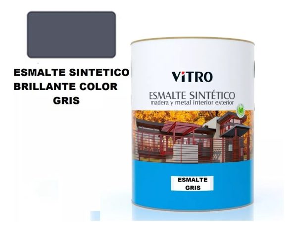 4lts Pintura Esmalte Sintetico Brillante Vitro 26 Colores - Imagen 32