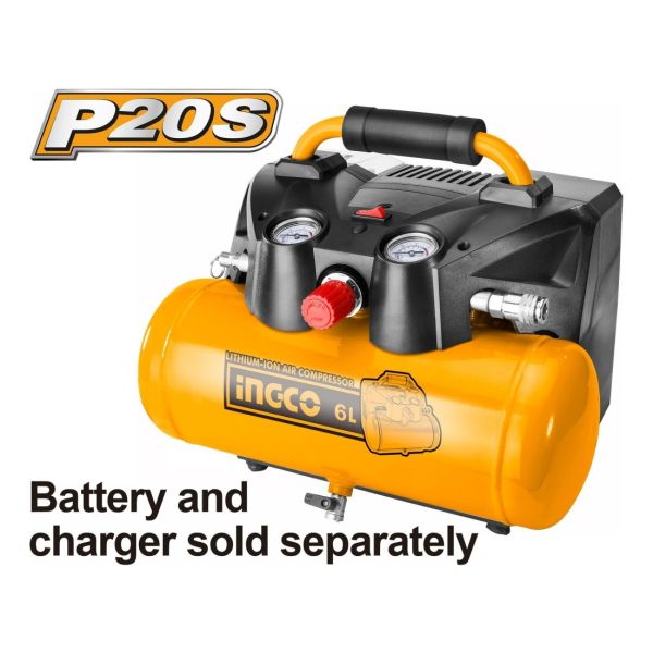 Compresor 6lt 20v Batingco Cacli2003 No Incluy Bat Ni Carg - Imagen 2