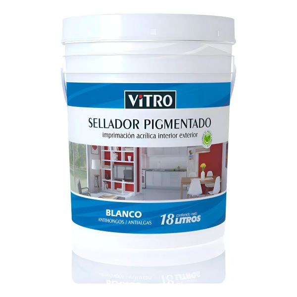 Sellador Pigmentado P/paredes Interior/exterior 18lts Vitro