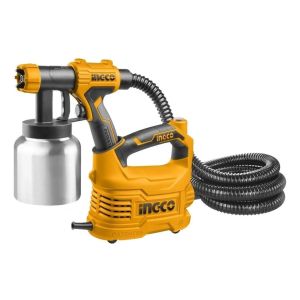 Ingco Spg5008-2 Pistola Rociadora Eléctrica Aluminio 550w Tacho Metálico Aluminio 800ml