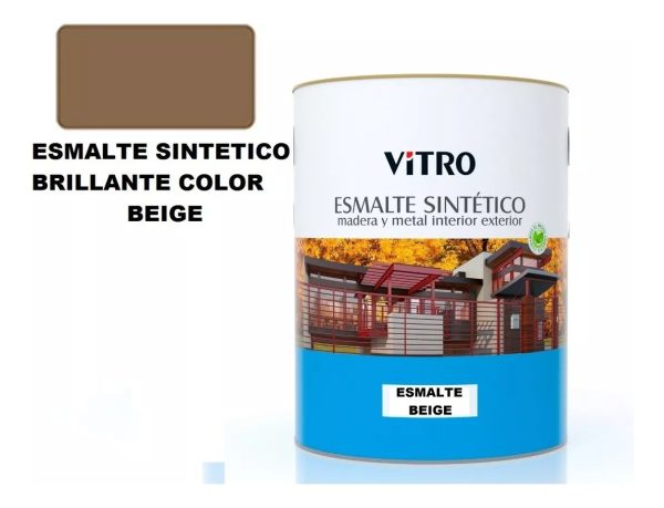 4lts Pintura Esmalte Sintetico Brillante Vitro 26 Colores - Imagen 14