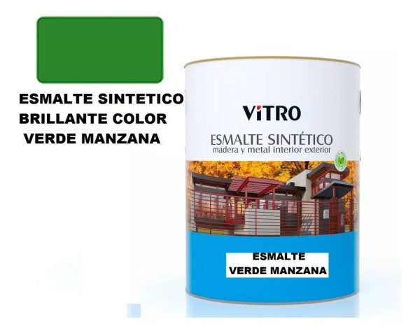 4lts Pintura Esmalte Sintetico Brillante Vitro 26 Colores - Imagen 50
