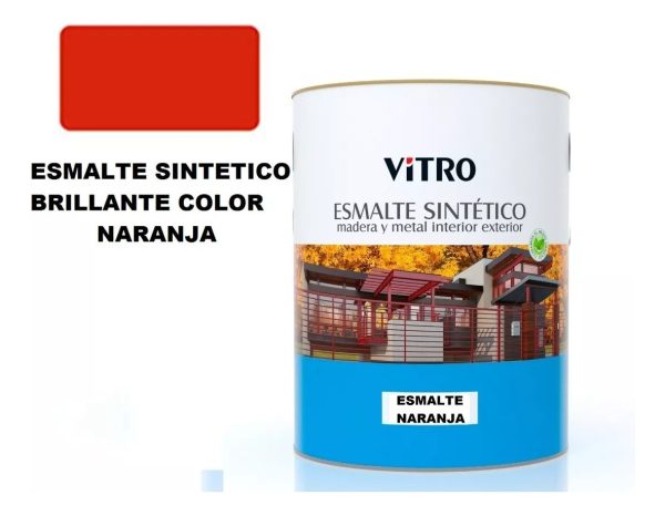 4lts Pintura Esmalte Sintetico Brillante Vitro 26 Colores - Imagen 38