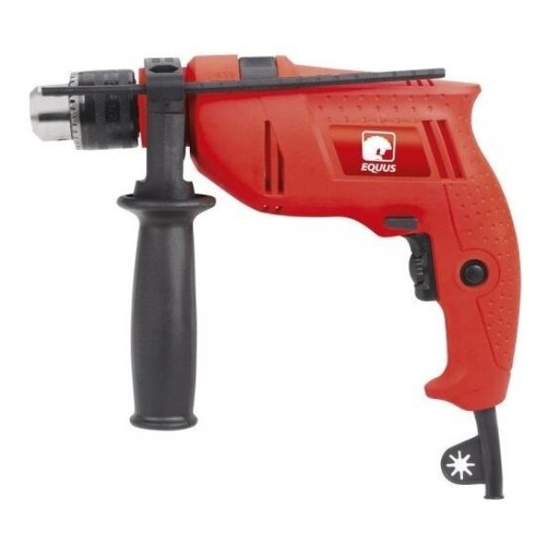 Taladro Eléctrico Percutor Equus 500w C/maletín Y Accesorios Color Rojo Frecuencia 50hz - Imagen 2