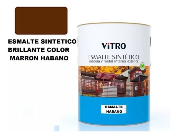 4lts Pintura Esmalte Sintetico Brillante Vitro 26 Colores - Imagen 34
