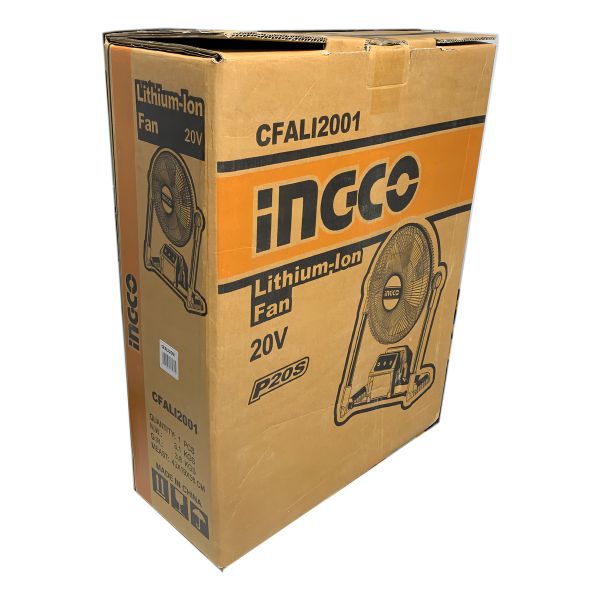 Ventilador O 30cm A Bateria Litio 20v Y 220v Ingco Cfali2001 - Imagen 2
