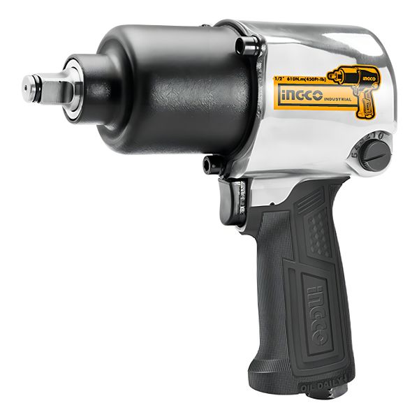 Llave De Impacto Neumatica 1/2 Ingco Industrial Aiw12561 Kir - Imagen 3