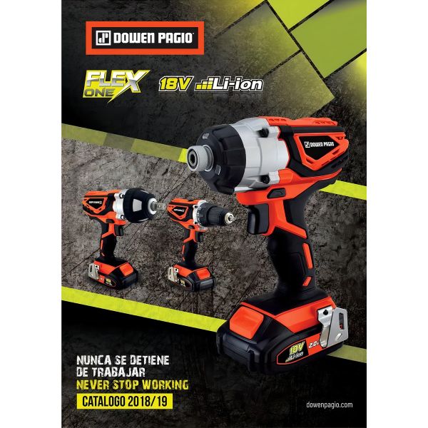 Taladro Atornillador Inalambrico 18v Dowen Pagio Bateria One Color Naranja Frecuencia 50 Hz - Imagen 4