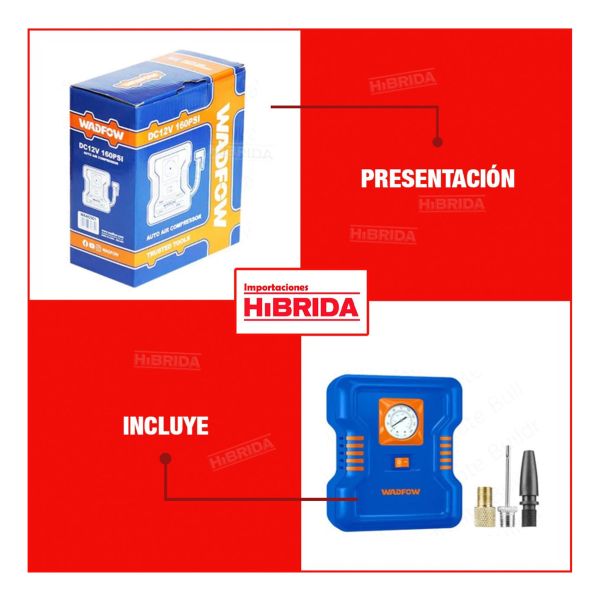 Compresor P Auto Wadfow Color Azul - Imagen 3