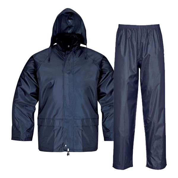 Equipo De Lluvia Azul Polyester En Pvc (0,18mm) Slender Mara