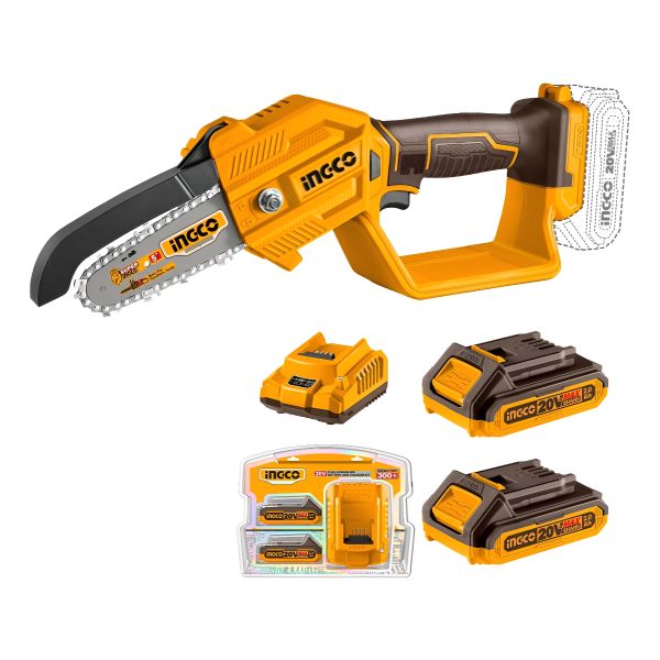 Mini Motosierra 5 20vp20s Cgsli2058 + 2bat + Cargador -mara